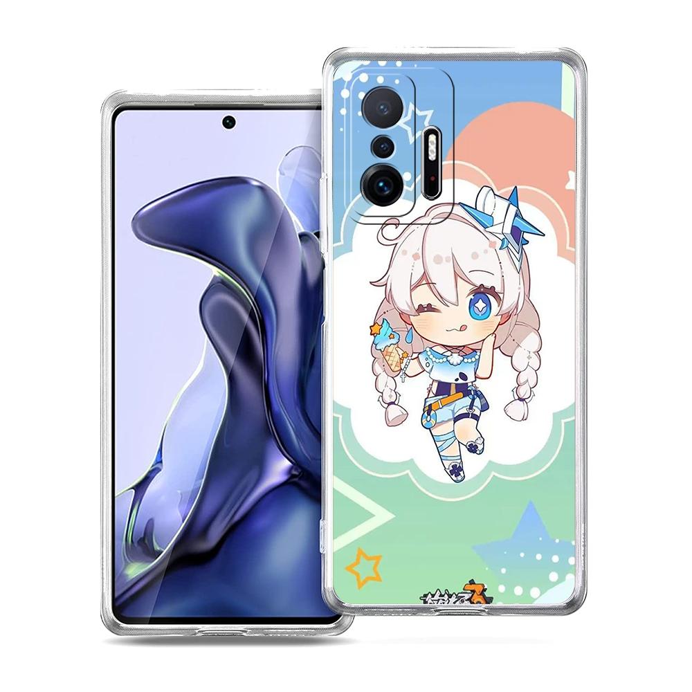 Cute Honkai Impact 3rd Game Phone Case For Xiaomi 14 13 12 Lite Mi 11 11X 13T 12T For Poco X5 X4 X3 NFC F5 F4 M4 Pro 5G Cover