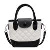 French Fashion Handbag Women'S Bag Casual Diamond Bucket Bag Contrasting Messenger Bag
