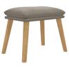 Footstool Light Grey 45 X 29.5 X 35 Cm Velvet
