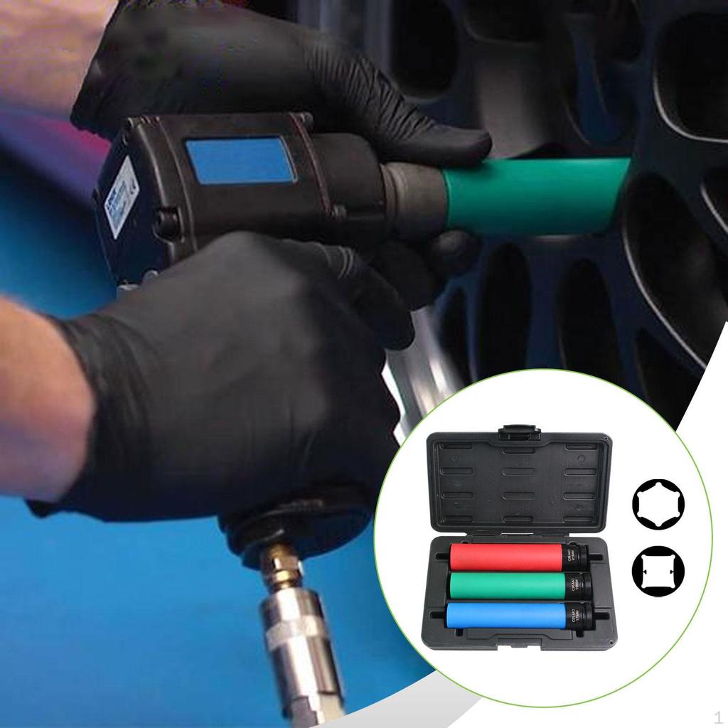 Wheel Protector Impact Sockets 1/2 Inch Drive Accessories Professional Easy To Use 6 Point