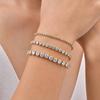 2/4/5MM Luxury Zircon Tennis Chain Bracelet for Women Stainless Steel Zircon Chain Bracelets Dainty Charm Jewelry Gift