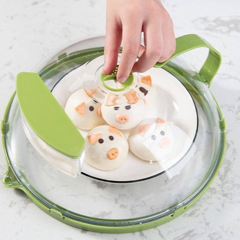 Duidelijke Magnetron Spatdeksel Voedselbeschermer Deksel Verstelbaar Stoomventilatieroosters Deksel Magnetronoven Schalen Voedseldeksel