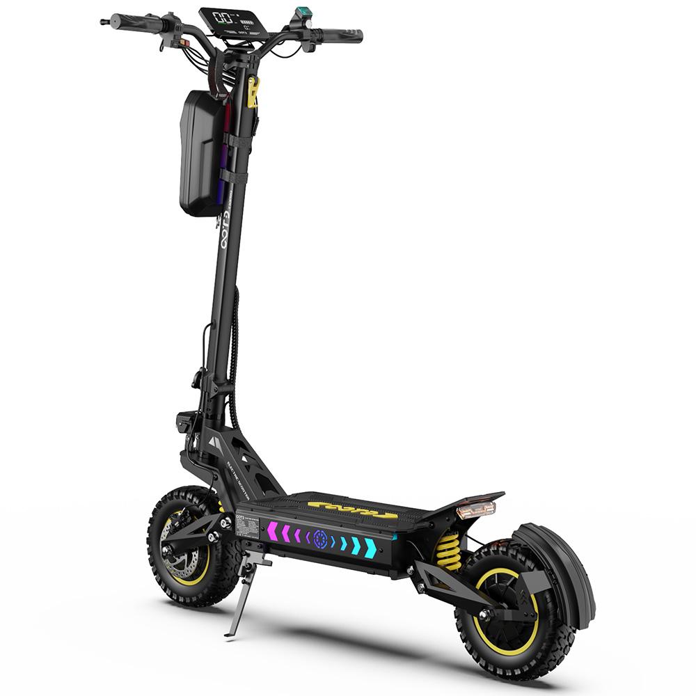 OOTD T10 Pro Foldable Electric Scooter, 11-inch, 1300Wx2 Motors, Hydraulic Brakes, 52V 23.4AH, Maximum Load Capacity 150 Kg, Black