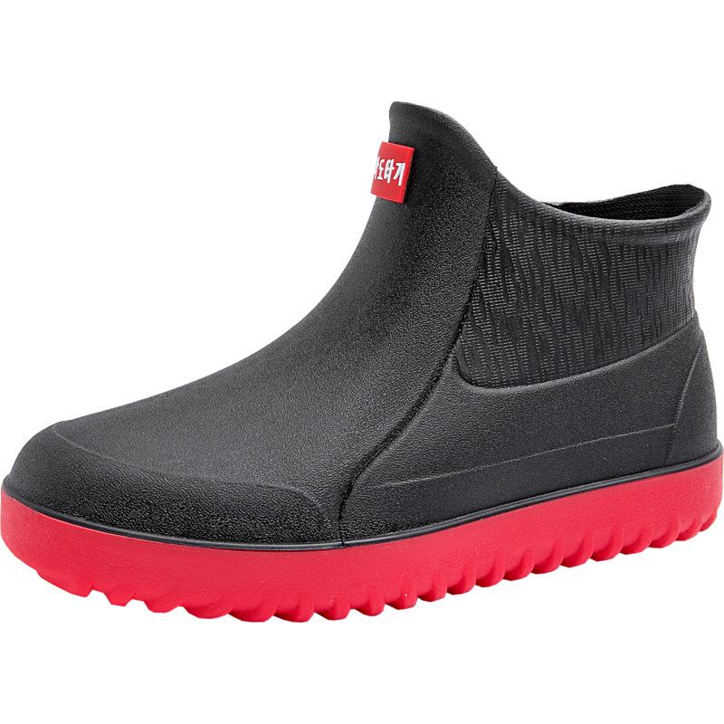 2025 Men's Waterproof Non-Slip Rubber Boots for Outdoors, Fishing, Kitchen, Work, and Construction