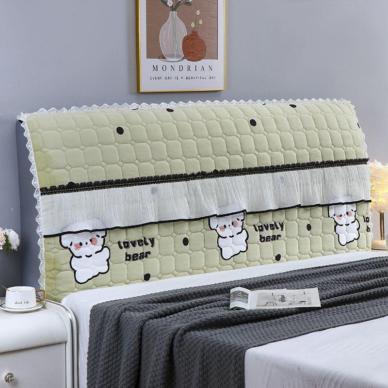 Princess Style Soft Padded Wooden Headboard Cover - Universal Fit High-Grade Protector