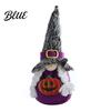 Halloween Party Ornaments Plush Gnome Decoration Spooky Witch Hat Swedish Tomte Elf Figurine Soft Fabric Collectibles Mini Scandinavian Dwarf