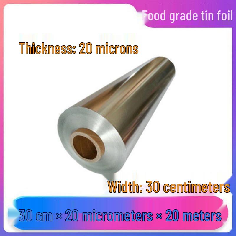 Verdickte Aluminiumfolienrolle in Gewerbequalität für Backen, Grillen und die Heißluftfritteuse