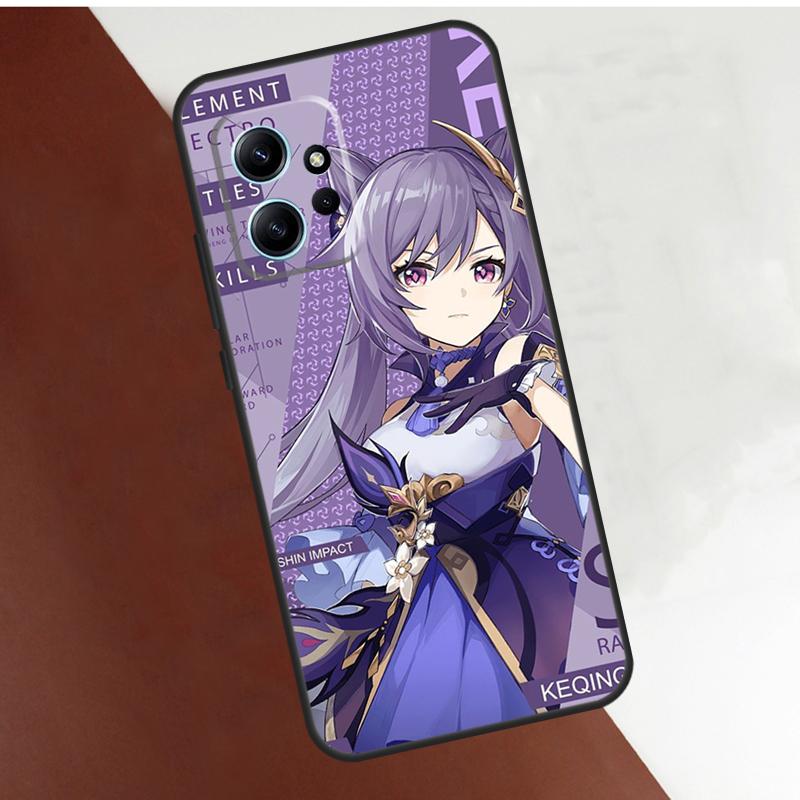Keqing Genshin Impact Anime Hülle Für Xiaomi Redmi Note 12 11 10 8 9 Pro 12S 11S 10S 9S Hülle Für Redmi 12 9C 10C 12C