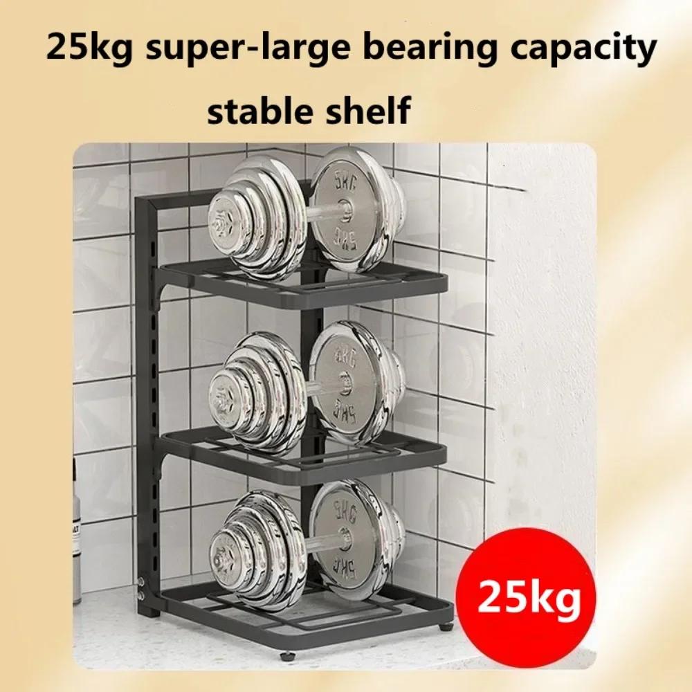 Layered Pot Rack Kitchen Organizer Cabinet High-capacity Storage Bowl Shelf Adjustable Free Layering Snap-On Pot Rack Organizer