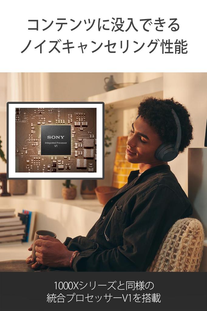Sony Wireless Noise-Canceling Headphones WH-CH720N Noise-Canceling, Bluetooth Compatible, Lightweight Design (Approx. 192g), High-Performance