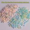 6mm Cream Macaron Pearlescent Glass Abacus Beads for DIY Jewelry & Hair Accessories