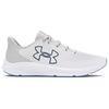 Under Armour Charged Pursuit 3 Big Logo - White Grey Midnight Navy Men Sneakers Distant-Grey 3026518-108