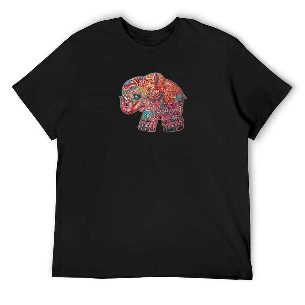 Vintage Elephant T-Shirt graphic t shirts graphic tee shirt anime clothes boys animal print mens graphic t-shirts funny
