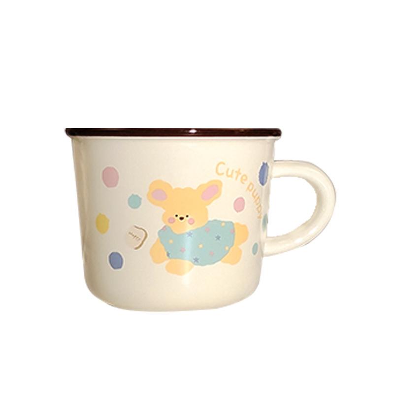 Roztomilý zvířecí ráj Kreslený keramický hrnek Zvířátko Roztomilý hrnek Dárek k narozeninám pro muže a ženy Hrnky na kávu na párty