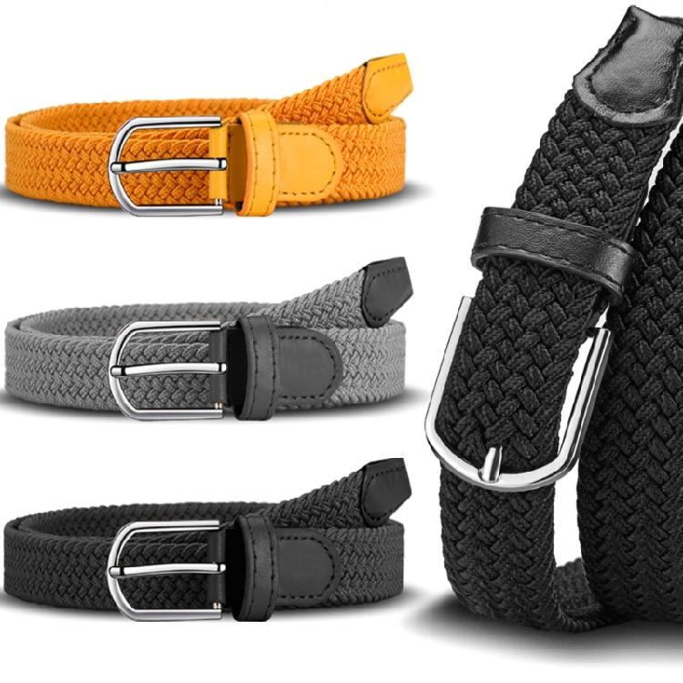 Unisex Braided Nylon Belt Comfortable Fit Waist Cinching Band Adjustable Waist Strap Band No Hole Metal Clasp Sash