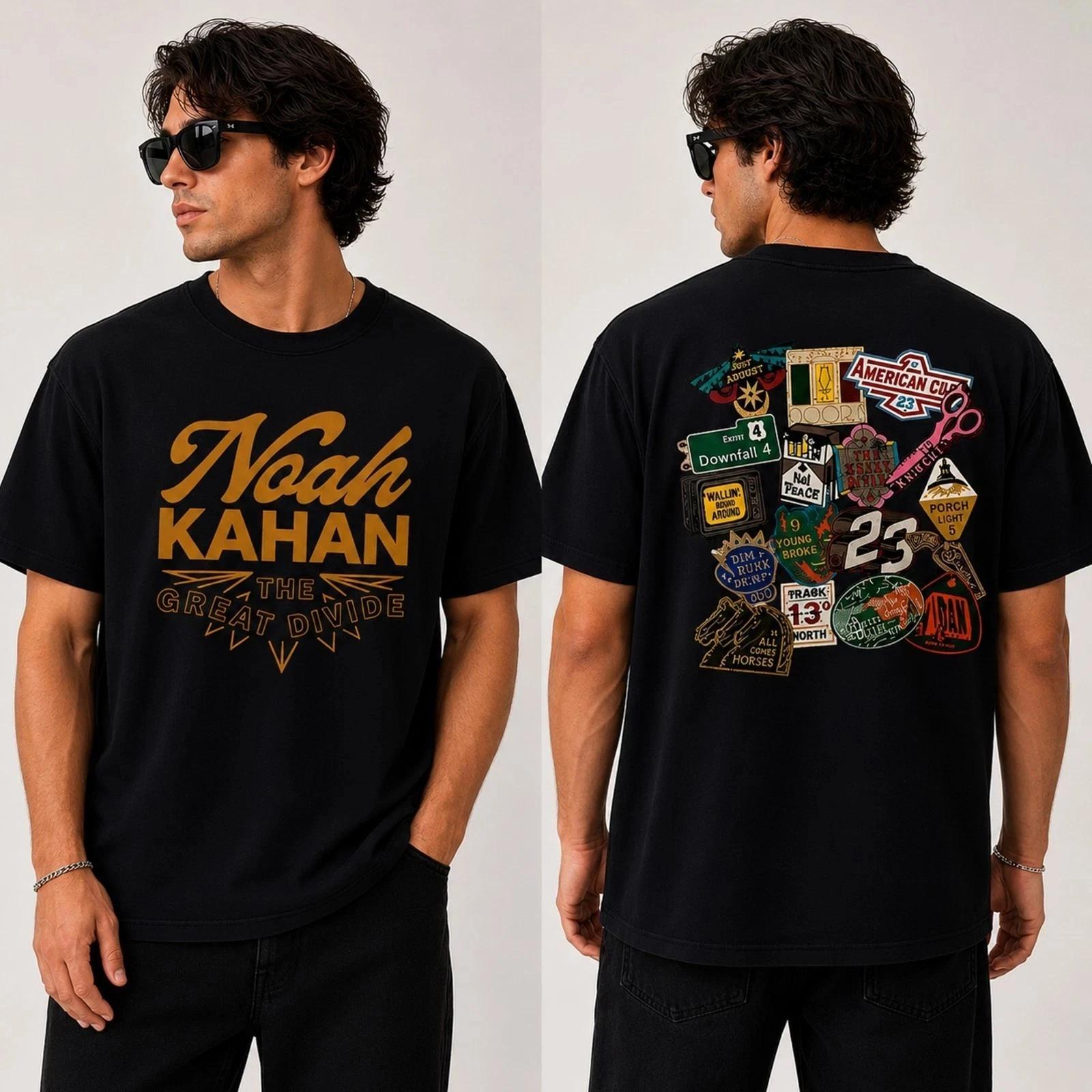 Noah Kahan Great Divide Tour Vintage Patch Graphic Shirt M