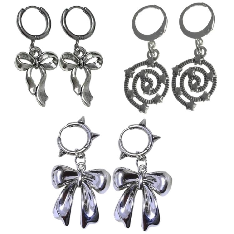 Sweet Cool Dangle Earrings Fashion Bowknot/Thread Star Pendant Earrings Jewelry