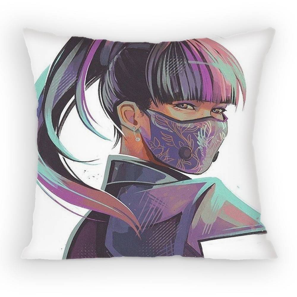 

Tom Clancys Rainbow Six Siege Character Pillow Case Sofa Living Room for Bedroom Cushion Square Cushion Nap Time 30x30 cm