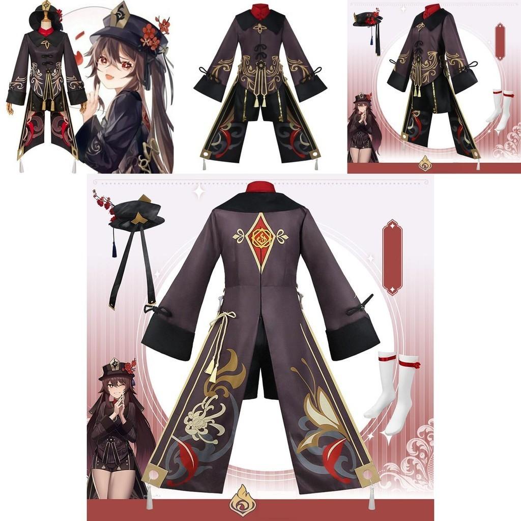 Eye-catching Genshin Impact Hutao Cosplay Costume Chinese Style Costume For Halloween Cosplay