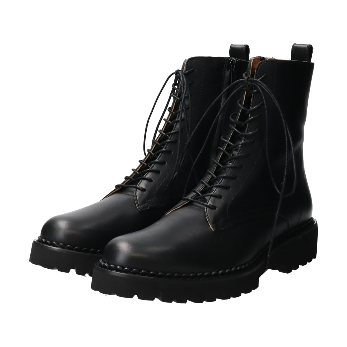 

Fashion Boots Tank Sole Lace Up Short Boots F43009 [Fabiorsconi] чорний