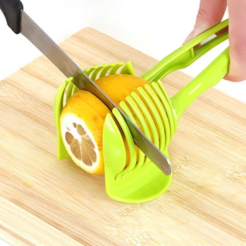 Portable Lemon Tomato Slicer Kitchen Fruit Cutter Red City Slicer