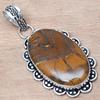 Pendant Multi Tiger Gemstone Handmade Gift For Her Ethnic Silver Jewelry 2"
