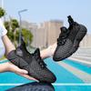Spring Summer New Men's Shoes Lightweight Knitted Casual Socks Shoes Mid High Top Running Fitness Couple Shoes Fashionable Men's