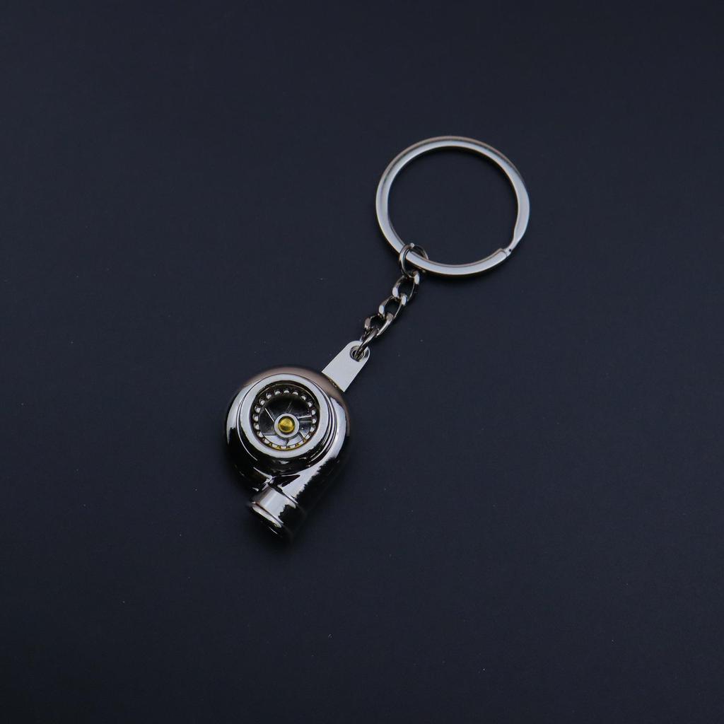 Ratchet Wrench & Piston Keychain: Car and Motorcycle Wheel Hub Modification Gift