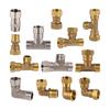 1/2" Male/Female Thread Hexagon Brass Connector 304 Stainless Steel Tee Elbow Straight Adapter Garden Irrigation Faucet Coupling
