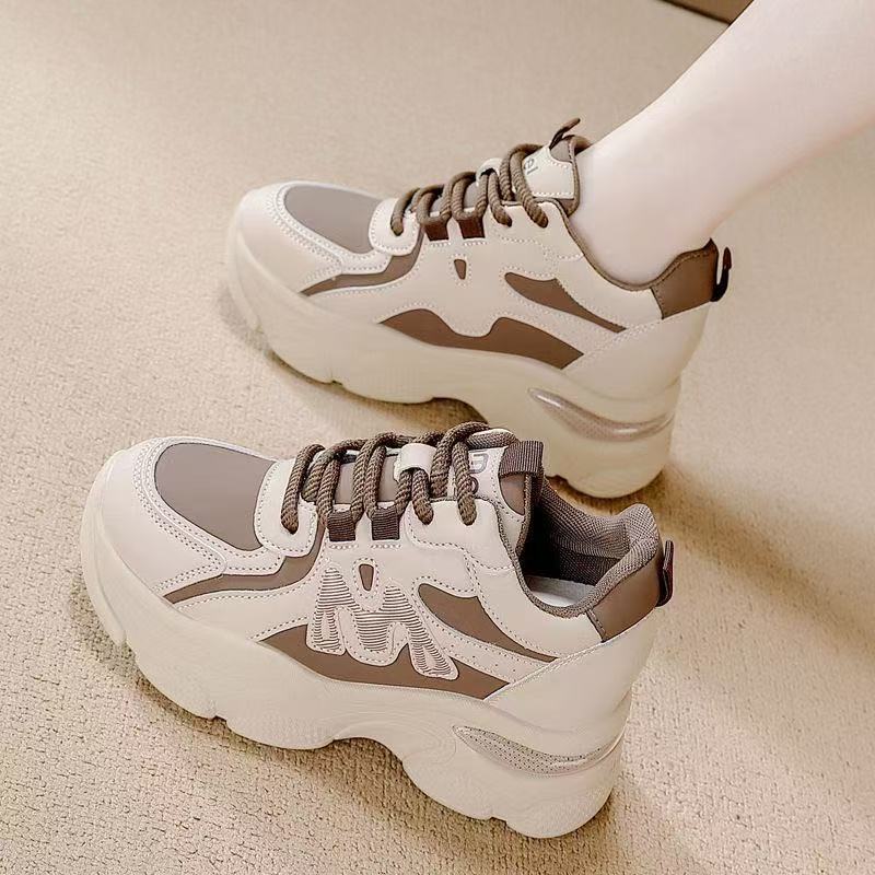 Platform dad shoes women's spring and autumn 2025 new small soft sole versatile platform sole sports casual shoes women