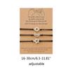 Sun Moon Star Card Bracelets Friendship Best Friends Rope Chain Engagement Gift Christmas Fashion Jewelry