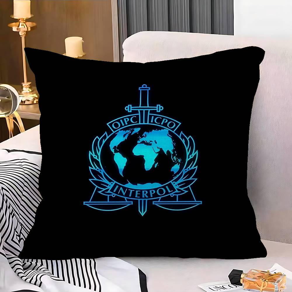 I-Interpols LOGO Pillowcase toon Gift Cushion Cover Bedroom Home Sofa Chair Seat Decor pillow case