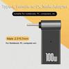 PD 100W Laptop Power Charger Supply Adapter USB Type-C Female To DC Male Jack Plug Converter for ASUS 19V 20V HP 19.5V Dell