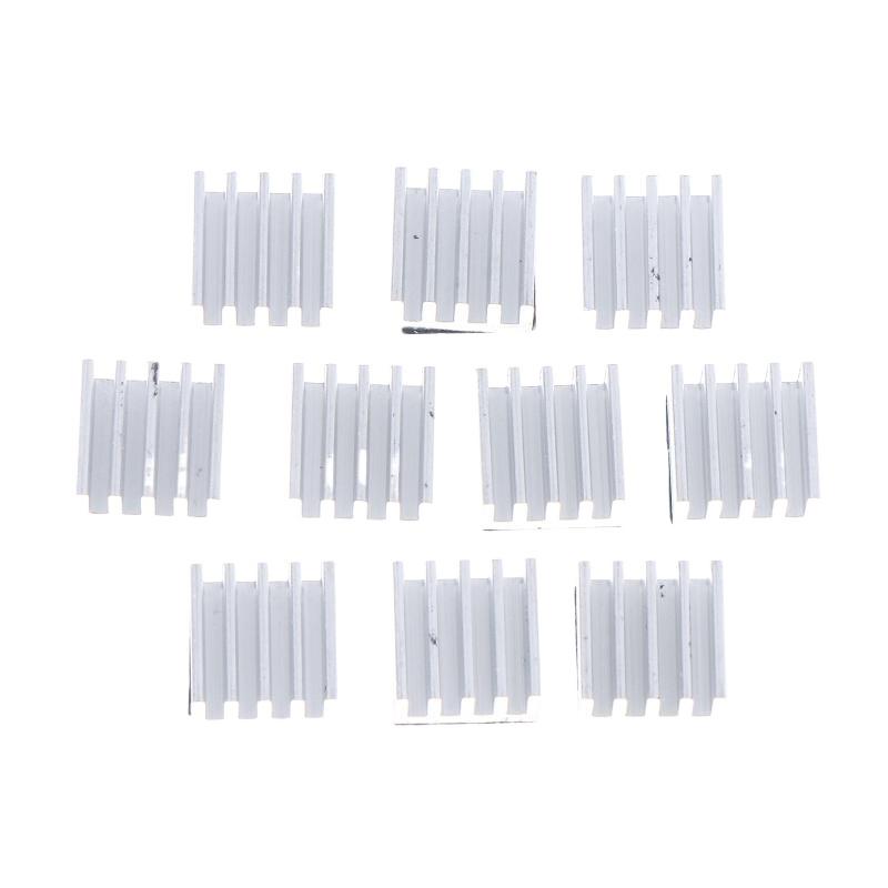 10pcs A4988 Stepper Driver Heat Sink Aluminum HeatSink Cooling Radiator 3D Printer Parts A4988 Dedicated Heatsink серебряный