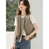 Women's Cotton Workwear Sleeveless Vest Jacket