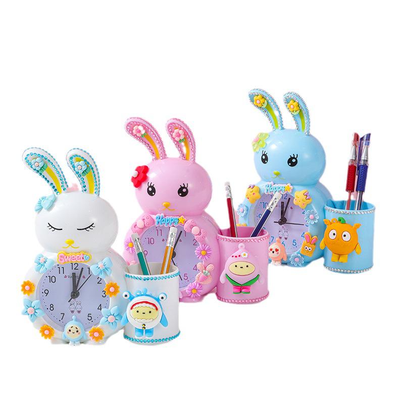 DIY Children's Alarm Clock Kit: Creative Handmade Desktop Ornament & Educational Toy