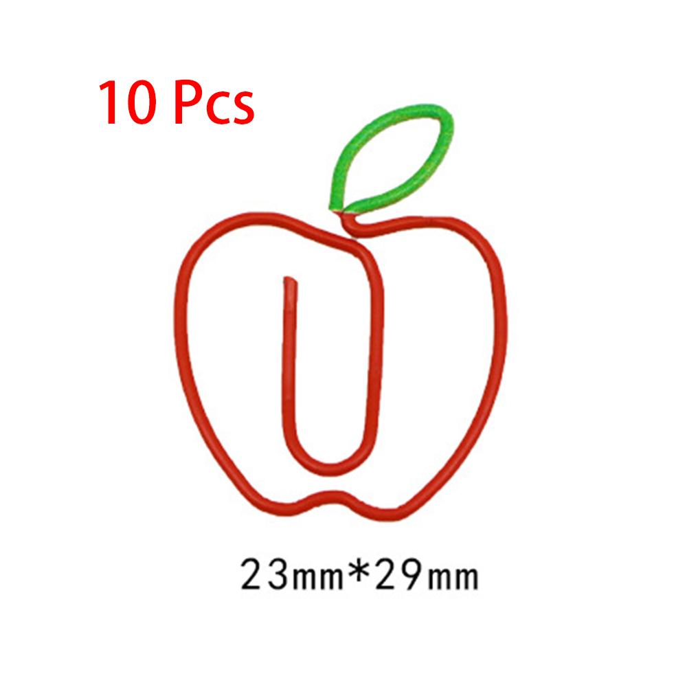 10 Pieces Cartoon Vegetabl Creative Carrot Metal Office School Supplies Cute Paper Clips Gift