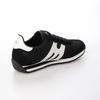 Tênis Casual Esportivo Mobus Masculino SINA NY em Camurça e Nylon para Caminhada com Palmilha Funcional Integrada (Preto/Off White, Tamanho de Sapato Japonês, Adulto, 26,5cm)