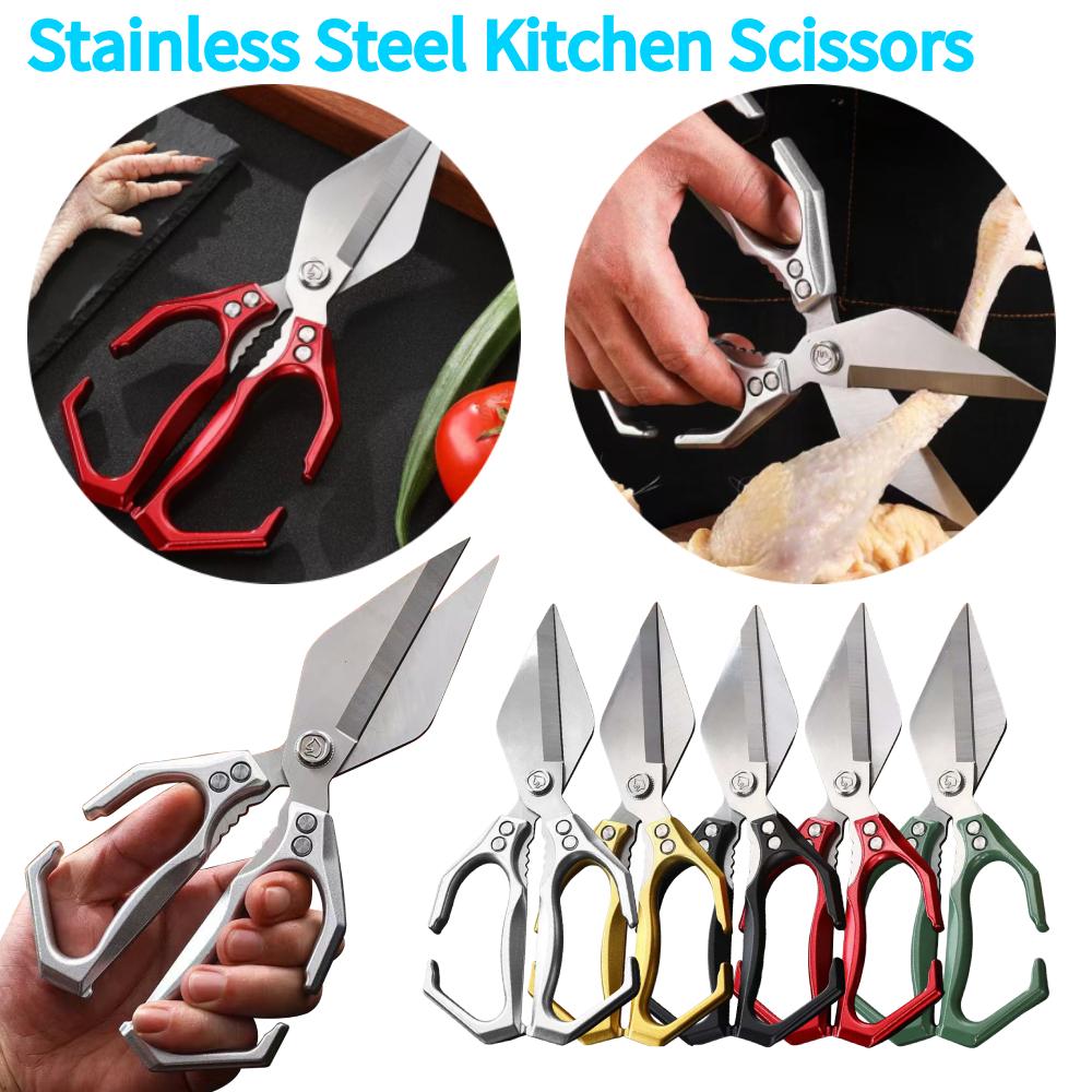 Kitchen Shears Stainless Steel Kitchen Scissors Heavy Duty Scissors for Chicken/Poultry/Fish/Meat/Vegetables/Herbs/BBQ