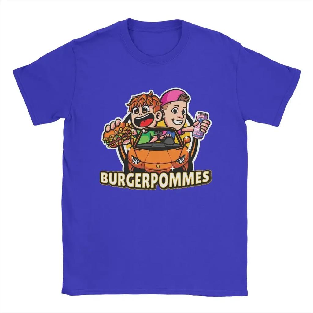 Uomo Donna Burgerpommes LukasBS ICrimax Magliette Grafiche Merch Magliette in Cotone Vintage Top Tee Abbigliamento Estate