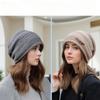 Autumn and Winter Velvet Knitted Versatile Face Small Wool Hat Women
