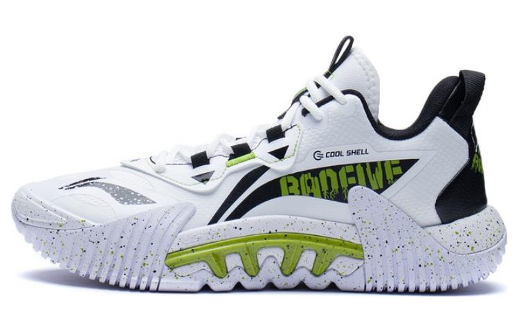 Li Ning Badfive 2.5 Basketball Shoes Men s Low Top White/Black/Green ABFS001-4 39