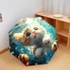 1 PC Automatic Folding Umbrella - Kitten Clownfish Pattern, Portable & Foldable Design with 8 Ribs, Christmas Birthday Gifts