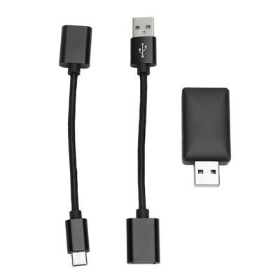 For Carplay Wireless Adapter with USB C USB A Cable Fast Data Transmission Wifi 6 Dual Band USB Dongle for Carplay