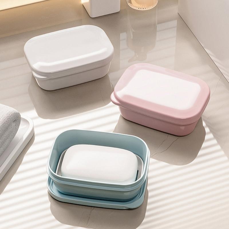 Leakproof Travel Soap Container Soap Holder with Lid Portable Design For Shower Storage And Outdoor Activity Use