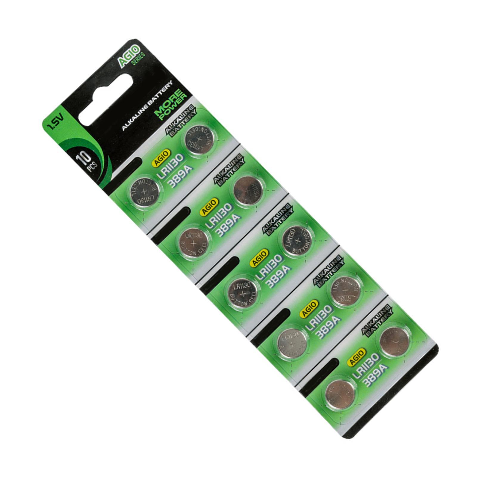 

10 шт/20 шт AG10 LR1130 батарейки-таблетки 1,55 В долговечные щелочные батарейки-кнопки для калькуляторов и игрушек A