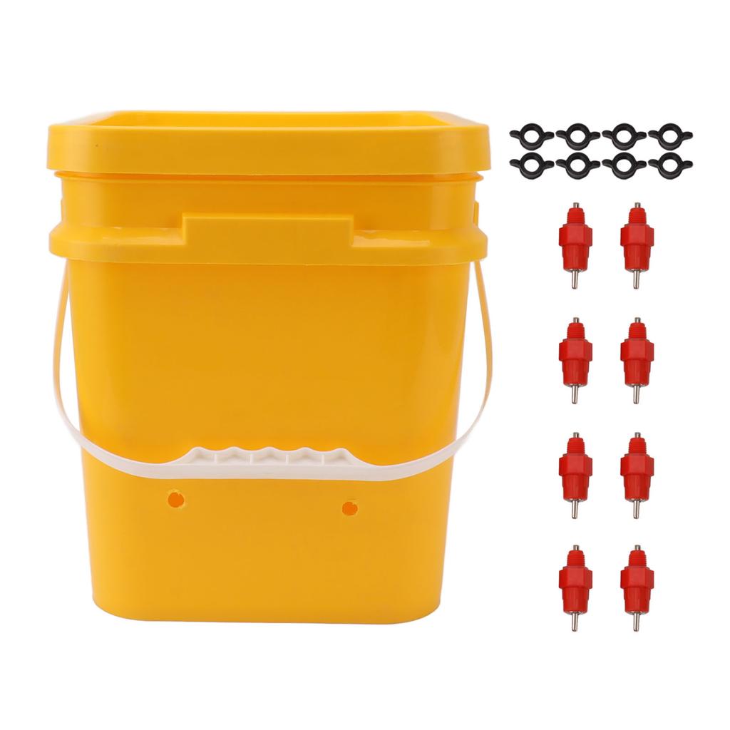 Automatic Poultry Drinking Bowl Automatic Chicken Waterer Cup with 12L Handheld Barrel Poultry Drinking Equipemnt for Goose Duck