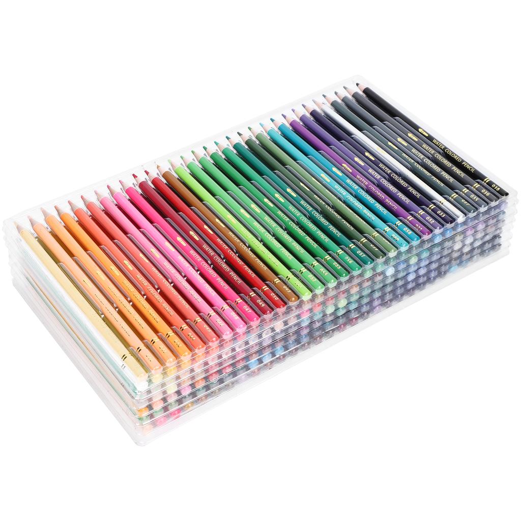 210Pcs Colored Pencils Set WaterSoluble Core 210 Colors Art Drawing Graffiti Tools