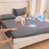 Waterproof Fitted Bed Sheet with 360 Elastic Band Bedsheet Bedspreads for Single Double King Queen Size Mattress Protector Cover