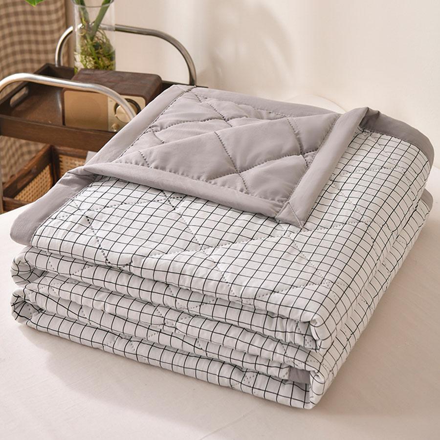 

Летнее тонкое одеяло, мягкое, с кондиционером, всесезонное одеяло, пригодное для машинной стирки, односпальное, двухспальное одеяло, стеганое одеяло с ультразвуковой обработкой 150x200cm